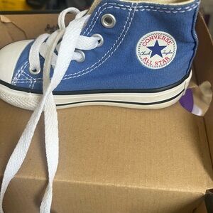 Converse Kids Blue Canvas Sneakers